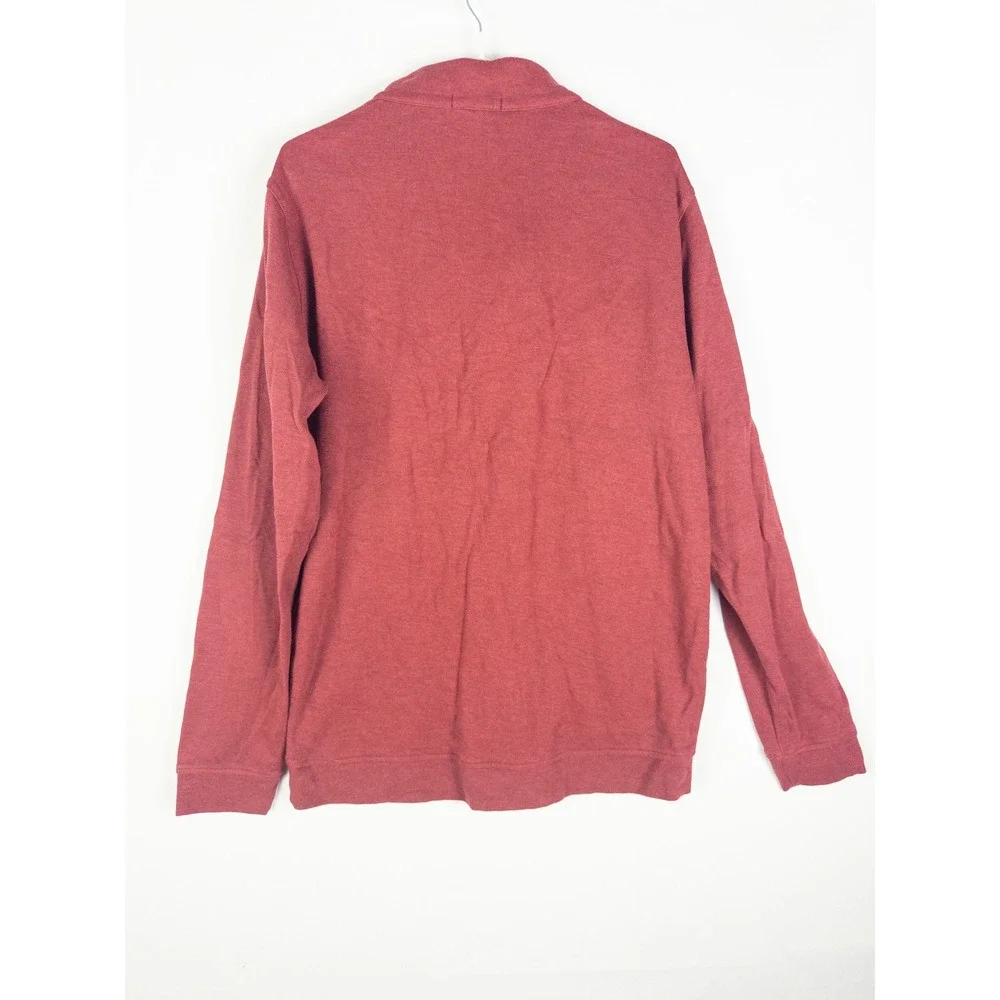 Peter Millar Quarter Zip Pullover Mens M Burgundy Modal Blend Country Club Golf